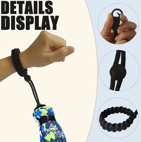 Glove Leashes with Metal Button Safety Strap,Ski Gloves Wrist Leash,Mountaineering & Skiing Accessories in Kuwait