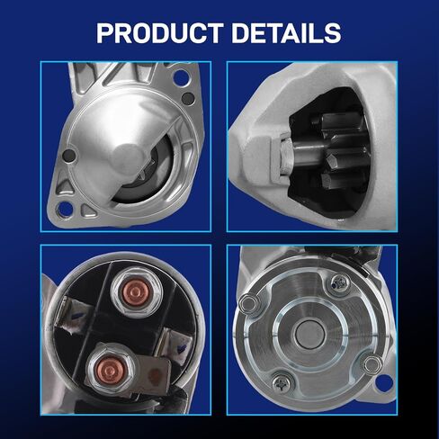 New Starter Compatible with 2011-2014 Chrysler 200 L4 2.4L, 2011 2012 2013 2014 Dodge Avenger L4 2.4L, 12V 1.2KW 8T CW, 56029584AA MOT34071 19141N in Saudi Arabia