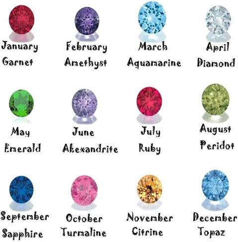 أقراط بأحرف مخصصة مع أحجار البخت المتدلية | الأقراط الأولية المخصصة in Kuwait