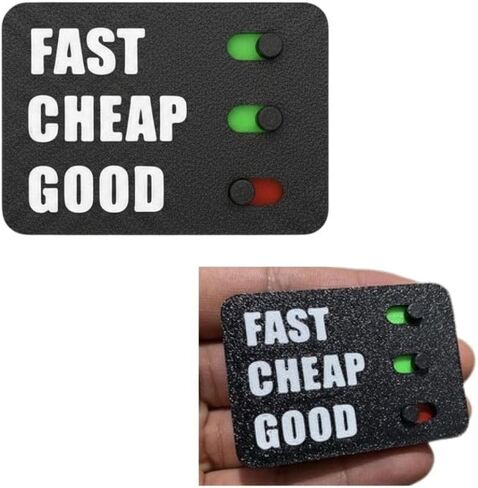 منزلق سريع ورخيص لصانع القرار الجيد، تمثال مكتبي احترافي، مادة PLA، مثلث إدارة المشاريع التفاعلية للمهندسين والمصممين in Kuwait