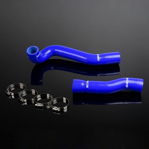PIT66 Silicone Radiator Coolant Hose Kit Clamps, Compatible with 1999-2006 BMW E46 M3 330/328/325 6cy Black in Saudi Arabia