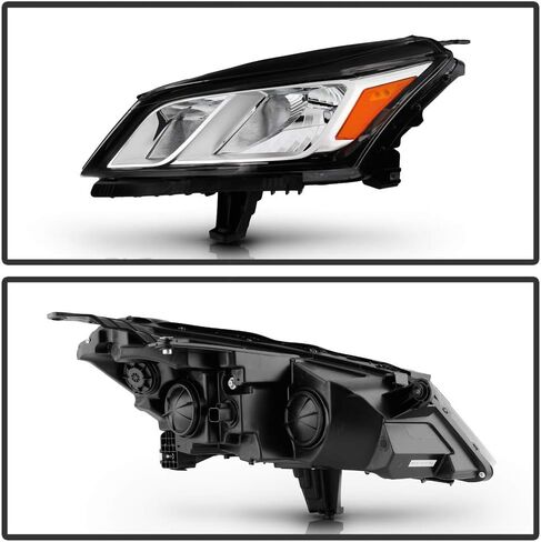 ACANII - For 2013-2017 Chevy Traverse كروم مبيت المصابيح الأمامية مجموعة استبدال زوج السائق والركاب in Saudi Arabia