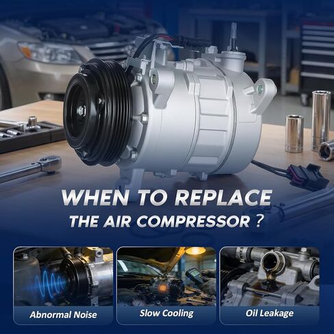 BDELI AC Compressor Fit for 2015-2020 Chevy Suburban Tahoe, GMC Sierra 1500 Yukon XL, Cadillac Escalade ESV, 2016 2017 2018 2019 Air Compressor 4.3L 5.3L 6.2L V6 V8, 197333 197381 20936344 CO29134C in Saudi Arabia