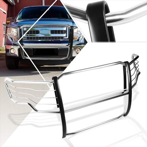 Compatible with Ford F150 Pickup 2009-2014 Stainless Steel Front Bumper Brush Grille Guard,Chrome in Saudi Arabia