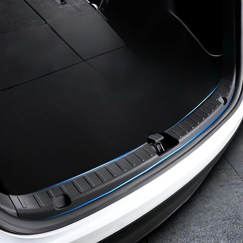 Rear Trunk Bumper Guard for Tesla Model Y Juniper 2025 2026 - TPE Bumper Protector with Scratch Resistant, Waterproof, Easy to Clean & Tool-Free Install for Model Y Accessories in Saudi Arabia