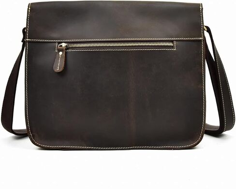 Laptop Bag - Business Briefcase for Men Women, Water-Resistant Messenger Shoulder for Work/School bag(Dark brown) in Kuwait