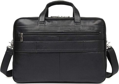 Leather Briefcase for Men 17" Computer Bag Business Travel Messenger in Kuwait