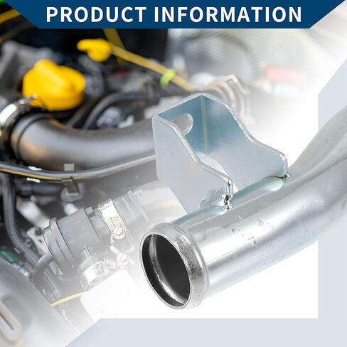 No.2546026000 خرطوم المبرد لكيا ريو 1.6L 2006-2011/خرطوم تجاوز مدخل مياه تبريد المحرك الداخلي/معدن متين/1 قطعة فضية اللون in Saudi Arabia