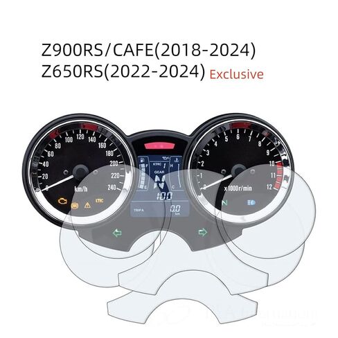 Protection Film Display Protection Film Suitable Film Kawasaki Z900RS/CAFE(2018-2024) Z650RS (2022-2024) Meter Protection Film Set of 2 in Kuwait