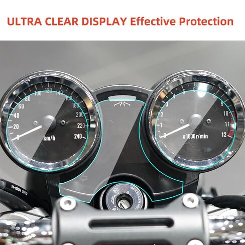 Protection Film Display Protection Film Suitable Film Kawasaki Z900RS/CAFE(2018-2024) Z650RS (2022-2024) Meter Protection Film Set of 2 in Kuwait