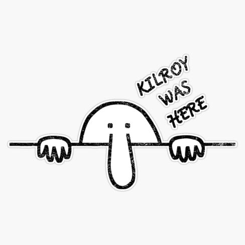 Magnet Kilroy Was Here Graffiti Art Magnet Vinyl Decal Sticker 5" in Saudi Arabia
