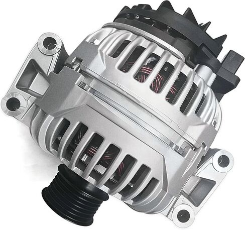 0124525171، 14051N، 14051، 116171، 0009061202، المولد 12 فولت 150 أمبير، متوافق مع بنز C300 2009-2012 V6 3.0L، GLK350 2010-2012 V6 3.5L، في اتجاه عقارب الساعة، 6-البكرة الأخدود، استبدال in Kuwait