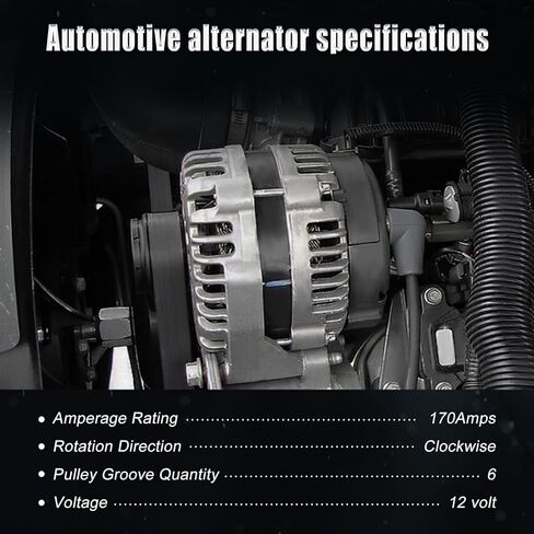 Alternator Compatible with 2017-2025 Xt5,2020-2025 Xt6, Blazer,2017-2023 Acadia,Alternator Replacement 1042110261;13507127 in Kuwait