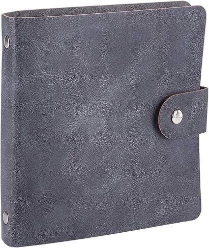Small Photo Album Book for 5.1 x 3.7 Inch Small Black Photo Book 25 Pockets 2-Ring Binder PU Leather Cover Mini Album for Postcards Art Portfolio Presentation Binder DIY Artwork Birthday Gift in Saudi Arabia