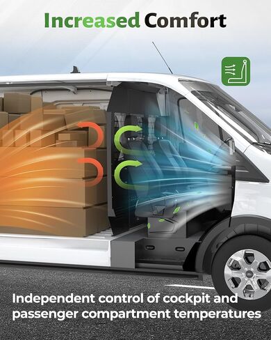 StarONE Cargo Van Partition, Van Safety Partition Bulkhead Fit for Ford Transit 150 250 350 Low-Roof, with Door Lock and Acrylic Panel, Black in Kuwait