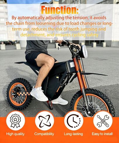يناسب مجموعة كتلة شداد سلسلة Tuttio Soleil01 Ebike للحفاظ على محاذاة السلسلة المناسبة والتوتر لضمان نقل سلس للطاقة ومنع انزلاق السلسلة in Kuwait