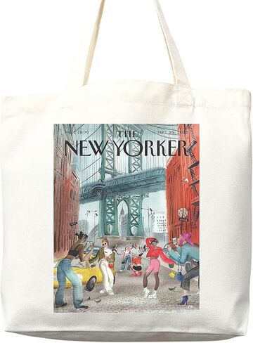 New Yorker tote bag, New Yorker magazine bag, New Yorker bag, New Yorker art, New yorker tote, art tote bag, aesthetic tote in Saudi Arabia