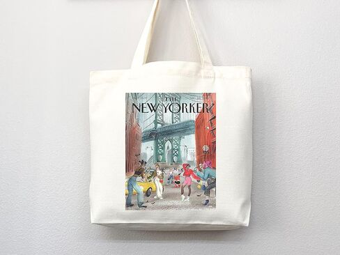 New Yorker tote bag, New Yorker magazine bag, New Yorker bag, New Yorker art, New yorker tote, art tote bag, aesthetic tote in Saudi Arabia