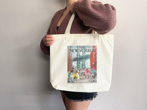 New Yorker tote bag, New Yorker magazine bag, New Yorker bag, New Yorker art, New yorker tote, art tote bag, aesthetic tote in Saudi Arabia