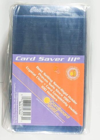 Cardboard Gold (1pk of 100) CS3 Card Saver 3 Pro Graded Tall Card submits Ultra Protection in Saudi Arabia