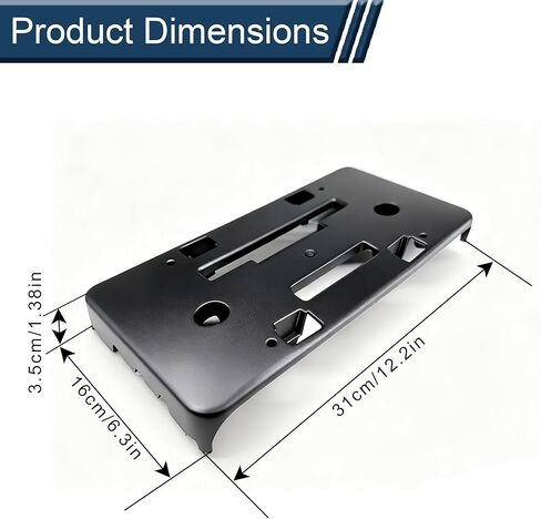 GM1068208 Front License Plate Bracket Compatible with Chevy Malibu 2019 2020 2021 2022 2023 Fit Malibu 1.5L/1.8L/2.0L Models Replaces 84524301,GM1068208C,191275716304 in Saudi Arabia