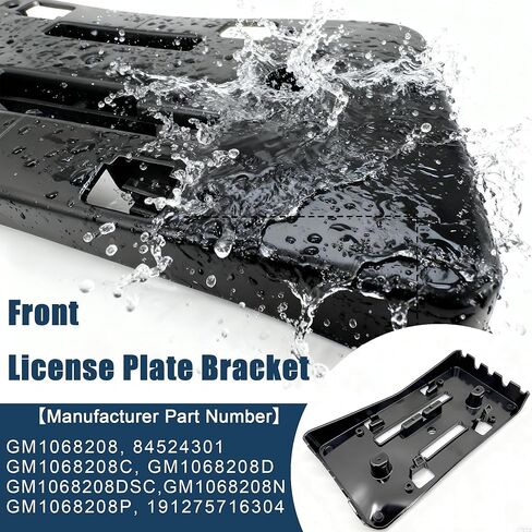 GM1068208 Front License Plate Bracket Compatible with Chevy Malibu 2019 2020 2021 2022 2023 Fit Malibu 1.5L/1.8L/2.0L Models Replaces 84524301,GM1068208C,191275716304 in Saudi Arabia