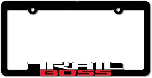 1 قطعة سيارة ثلاثية الأبعاد Trail BOSS شعار الرياضة إطار لوحة الرخصة غطاء حامل حامي لشيفي سيلفرادو in Kuwait