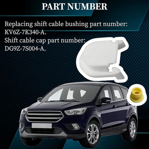 KV6Z-7K340-A جلبة كابل ناقل الحركة مع غطاء متوافق مع Fusion 2013-2016، Escape 2013-2019، Ford Edge 2015-2018، Transit Connect 2013-2021، C-Max 2013-2018 استبدال # DG9Z7S004A in Kuwait