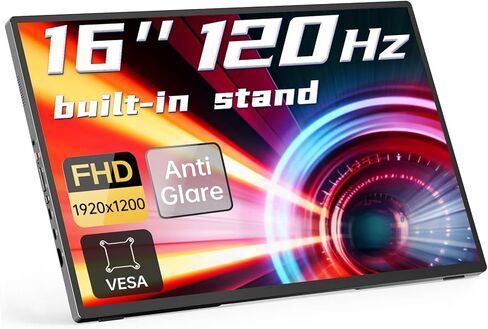 شاشة Intehill المحمولة للألعاب، شاشة سفر محمولة 144 هرتز 17.3 بوصة FHD Fast IPS للكمبيوتر المحمول، هيكل من الألومنيوم، 100% sRGB، HDR، USB-C مزدوج وMini HDMI، مكبرات صوت مدمجة، لأجهزة الكمبيوتر المحمول Mac PS5 Xbox. in Kuwait