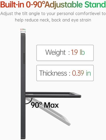 شاشة Intehill المحمولة للألعاب، شاشة سفر محمولة 144 هرتز 17.3 بوصة FHD Fast IPS للكمبيوتر المحمول، هيكل من الألومنيوم، 100% sRGB، HDR، USB-C مزدوج وMini HDMI، مكبرات صوت مدمجة، لأجهزة الكمبيوتر المحمول Mac PS5 Xbox. in Kuwait