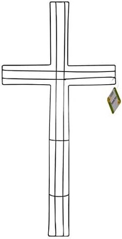 إكليل معدني على شكل صليب حديقة الزهور مكون من قطعتين in Kuwait