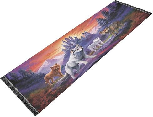 senya Runner Rug for Hallway, Bedroom, Living Room, Kitchen - African Animals Elephant Rhino Giraffe - Multi Color - 72x23.5 inches in Saudi Arabia