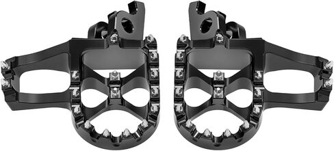 مساند قدم ممتدة سوداء من NICECNC متوافقة مع Honda CR125R 250R 02-07 CRF150R 07-22 CRF250R 04-24 CRF450R 02-24,7075 من الألومنيوم بآلة CNC in Saudi Arabia