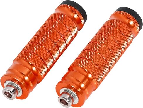 1 Pair 6mm Aluminum Aolly Motorcycle Rearsets Rear Set Footrest Footpeg Foot Rest Peg Motorbike Cycling Orange Auto Replacement Parts in Saudi Arabia