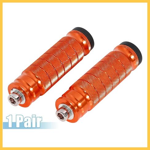 1 Pair 6mm Aluminum Aolly Motorcycle Rearsets Rear Set Footrest Footpeg Foot Rest Peg Motorbike Cycling Orange Auto Replacement Parts in Saudi Arabia