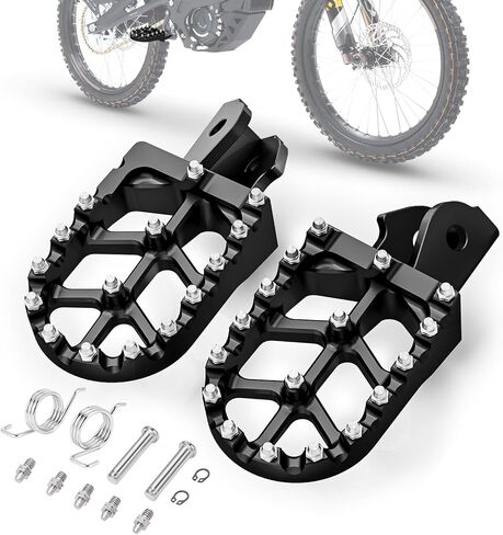 Electric Dirt Bike Foot Pegs CNC for Surron LBX Eride Pro SS 2.0 3.0 E Ride Pro SR/S 79Bike Falcon GT Red, Sur Ron Anti-Slip Stable Footpegs Easy Installation in Saudi Arabia