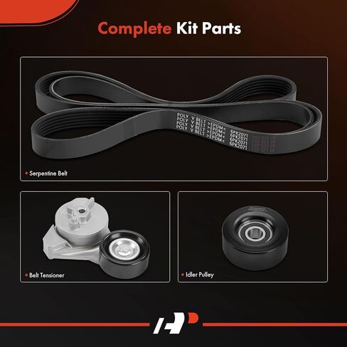 A-Premium Engine Serpentine Belt Drive Kit with Tensioner & Idler Compatible with Cadillac DeVille 2000-2005, Seville 1998-2004 & Oldsmobile Aurora 2003 & Pontiac Bonneville 2004-2005, 4.0L 4.6L in Saudi Arabia