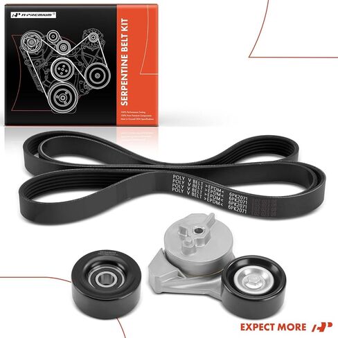 A-Premium Engine Serpentine Belt Drive Kit with Tensioner & Idler Compatible with Cadillac DeVille 2000-2005, Seville 1998-2004 & Oldsmobile Aurora 2003 & Pontiac Bonneville 2004-2005, 4.0L 4.6L in Saudi Arabia