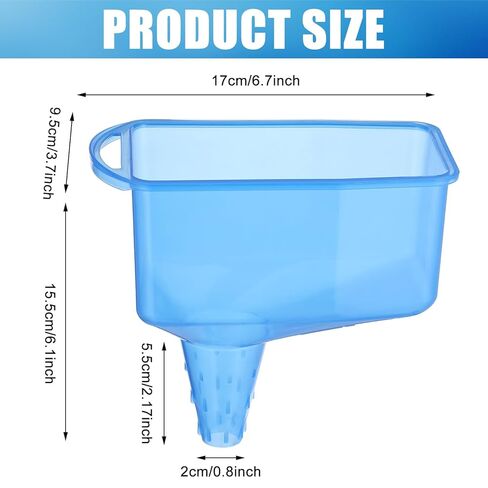 LemonRoad 3 Pcs Oil Funnel for Oil Change Car Motorcycle Refueling Tool Wide Mouth Flexible Transmission Funnel Square Capless Gas Tank Automotive Use Plastic Tool in Saudi Arabia