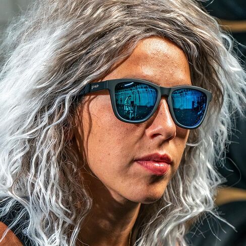 goodr Mick & Keith's Midnight Ramble Polarized Sunglasses for Men & Women, Medium Sized (OG), Black Solid Frame, UV400 Protection, No Slip, No Bounce in Kuwait