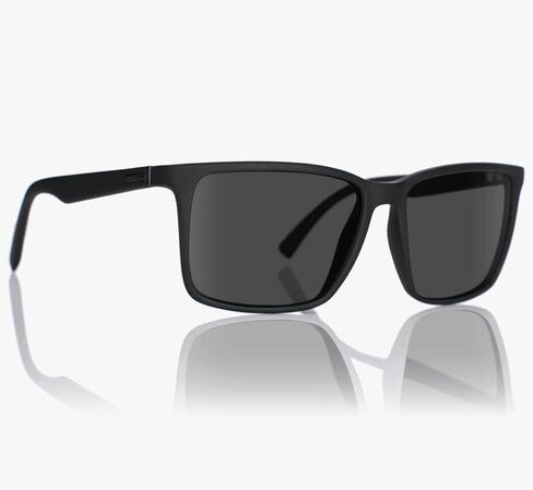 VonZipper Lesmore Sunglasses Matte Black on Black with Wildlife Vintage Grey Polarized Lens in Kuwait