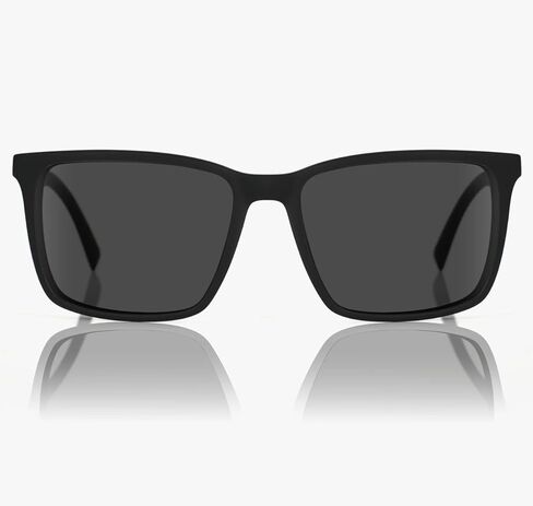 VonZipper Lesmore Sunglasses Matte Black on Black with Wildlife Vintage Grey Polarized Lens in Kuwait