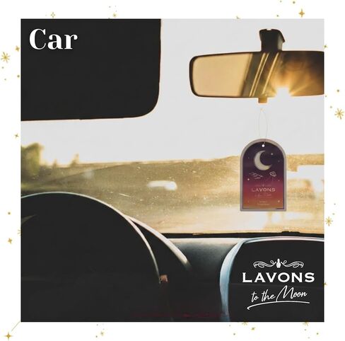 معطرات هواء غير سامة من لافونز، معطر سيارة يدوم طويلاً، معطر هواء للسيارة معلق، معطرات هواء للمساحات الصغيرة للمنزل، معطر هواء للحمام، ملحقات سيارة لطيفة من اليابان، عبوة واحدة باللون الأزرق الليلي in Kuwait