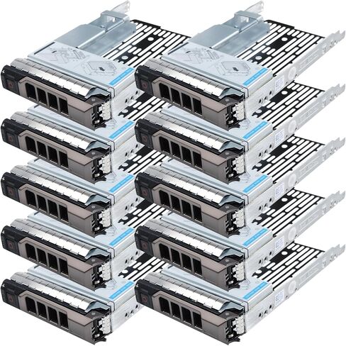 علبة محرك أقراص ثابتة 3.5 بوصة مع محول محرك 2.5 بوصة متوافق مع خوادم Dell PowerEdge R430 T430 R530 T630 R730 R930 R420 T420 R520 T620 R720 R410 R415 T410 5510 R515 T610 R710 T710، عبوتان in Saudi Arabia