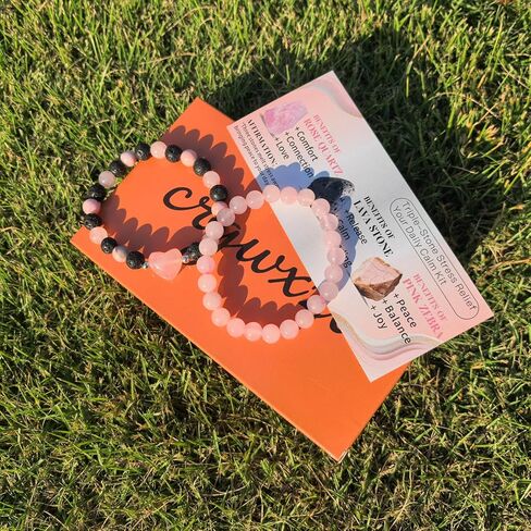 أساور حماية ثلاثية عين النمر، حجر السج الأسود، وكريستال الهيماتيت للثقة، التوازن الروحي الأساسي 8 مم هدايا مجوهرات قلب الحب العلاجية المصنوعة يدويًا in Kuwait