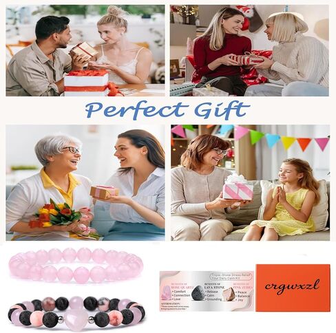 أساور حماية ثلاثية عين النمر، حجر السج الأسود، وكريستال الهيماتيت للثقة، التوازن الروحي الأساسي 8 مم هدايا مجوهرات قلب الحب العلاجية المصنوعة يدويًا in Kuwait