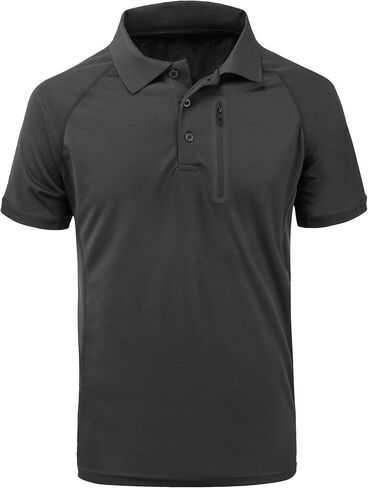Men's Performance Polo Shirt - Moisture-Wicking Short Sleeve Top for Golf in Saudi Arabia