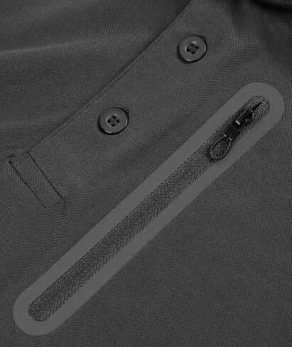 Men's Performance Polo Shirt - Moisture-Wicking Short Sleeve Top for Golf in Saudi Arabia