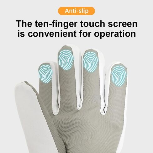 Women Men Winter-Ski-Gloves Windproof Water-Resistant Warm Anti-Slip Touchscreen Ski Glove for Cold Weather in Saudi Arabia