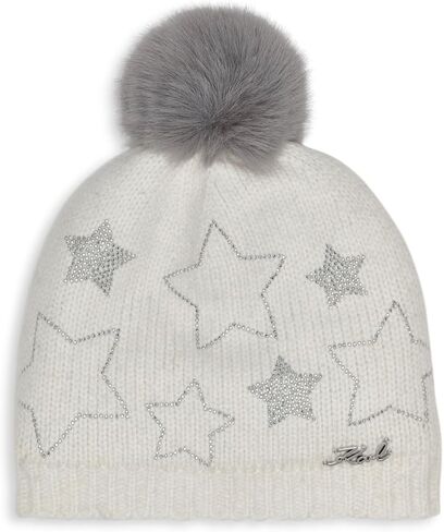 Karl Lagerfeld Women's Star Power Faux Fur Beanie in Saudi Arabia